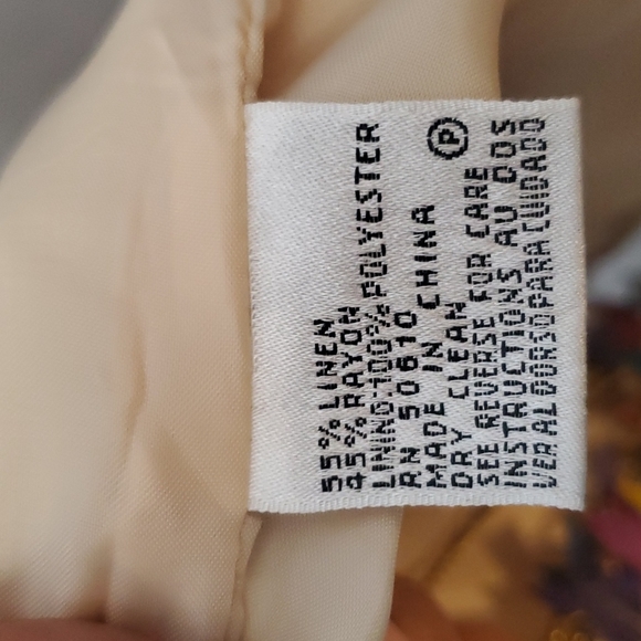 LE SUIT beige sz 16 open blazer - Picture 4 of 4